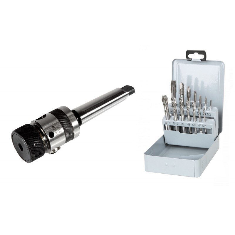 Set maschiatura CORMAK M3-M12/B16 con maschi passanti e ciechi | CORMAK
