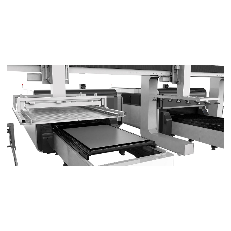 Laser a fibra CORMAK LF3015GAL con carico e scarico automatico