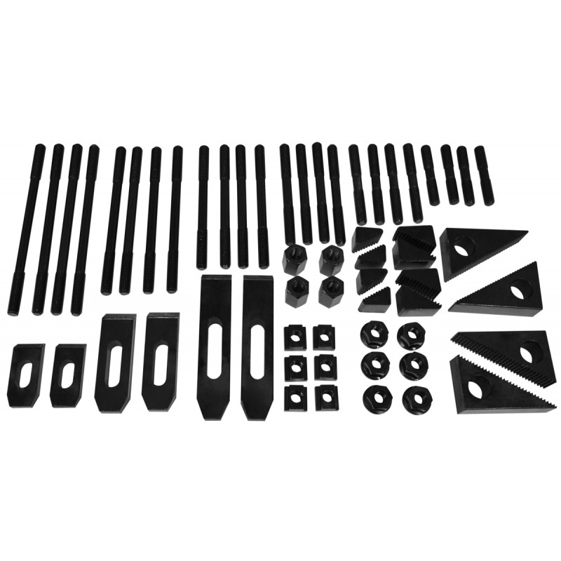 Kit di serraggio CORMAK M10 per cave a T12 58pz con organizer | CORMAK