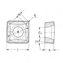 Piastrina tornitura CORMAK SCMT1204 per acciaio 10pz | CORMAK
