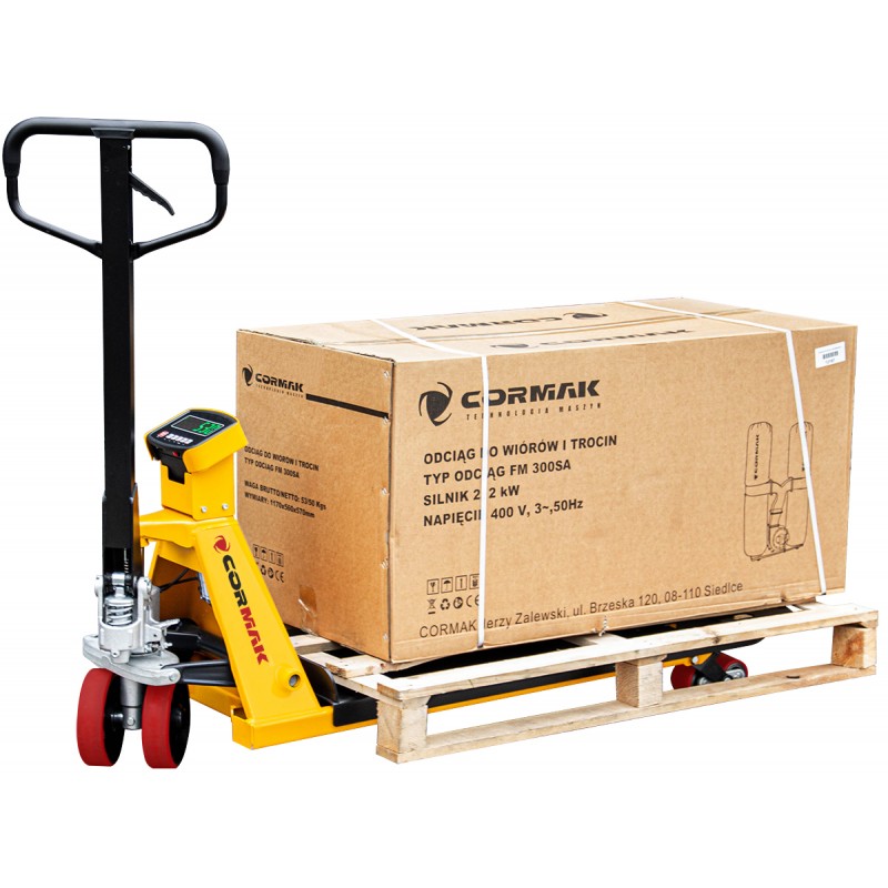 Transpallet con bilancia elettronica piattaforma CORMAK SP2500 SUPER 2,5T