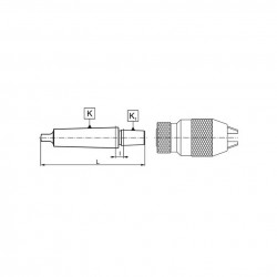 Cono Morse per mandrino portapunta CORMAK MK2/B16 | CORMAK