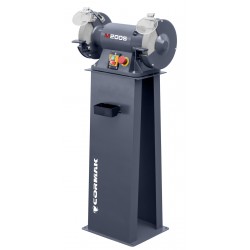 Smerigliatrice a doppio disco CORMAK M200S con base, officina | CORMAK