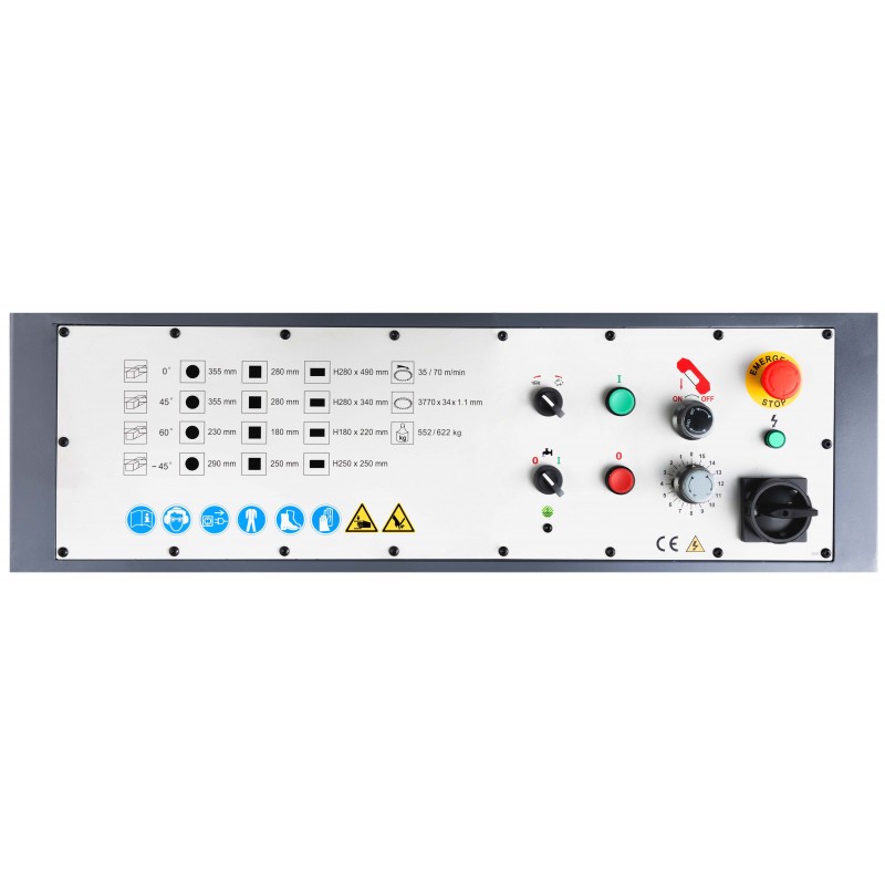 Segatrice a nastro per metallo CORMAK BS530 taglio angolare -45°/+60° | CORMAK