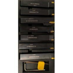 Set 7 utensili da tornio CORMAK 20x20mm con inserti | CORMAK