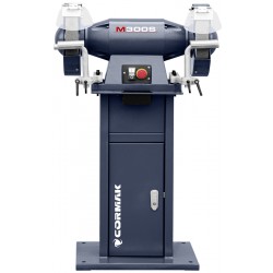 Smerigliatrice doppio disco CORMAK M300S con aspiratore MDC750 | CORMAK