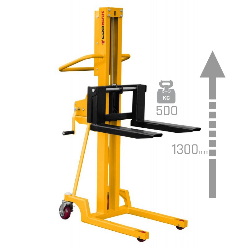 Transpallet a montante L513 (portata 500 kg, altezza di sollevamento 1300 mm)