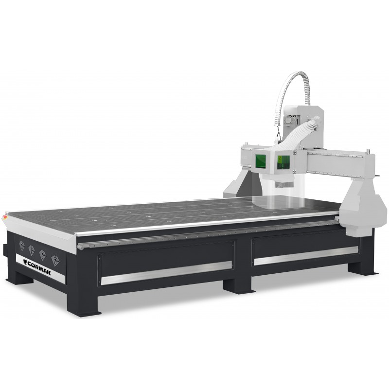 Fresatrice CNC / Router CNC CORMAK C2030 PREMIUM 2150x3200 con piano ibrido | CORMAK