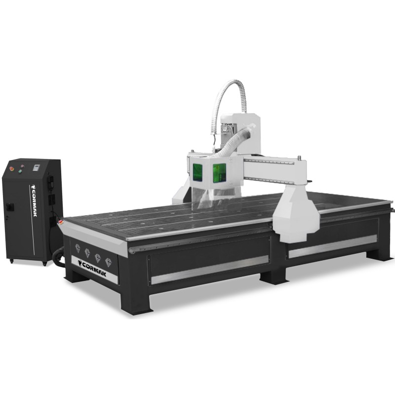 Fresatrice CNC / Router CNC CORMAK C2141 PREMIUM 2100x4000 tavolo ibrido | CORMAK