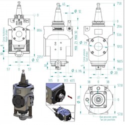 Aggregato CNC ISO30 Coltello Oscillante ATC | CORMAK
