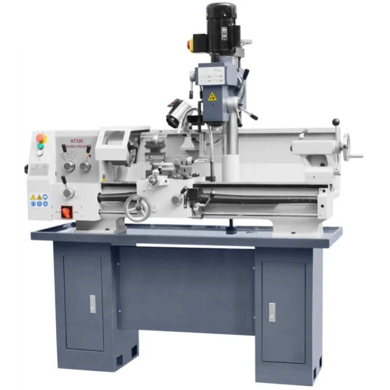 Macchina combinata tornio-fresatrice CORMAK AT320 con set utensili e contropunta rotante