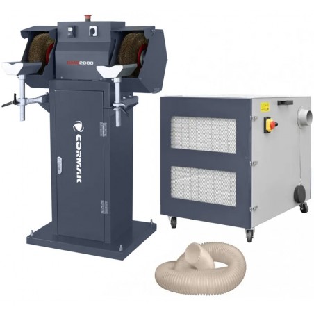 Smerigliatrice doppia spazzola CORMAK BMS2080 + MDC1500 400V
