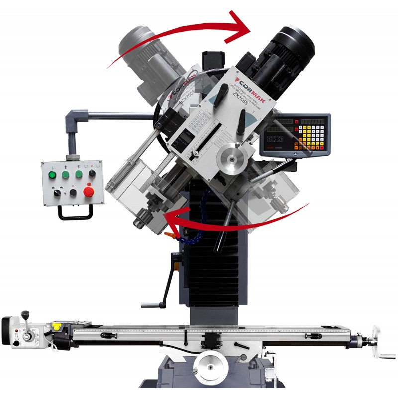 Fresatrice e trapano da banco CORMAK ZX7055 DRO | CORMAK
