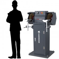 Sbavatrice a spazzole CORMAK BMS2080 con base, metalli | CORMAK