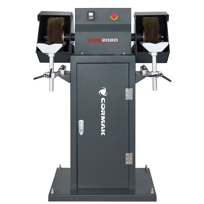 Sbavatrice a spazzole CORMAK BMS2080 con base, metalli | CORMAK