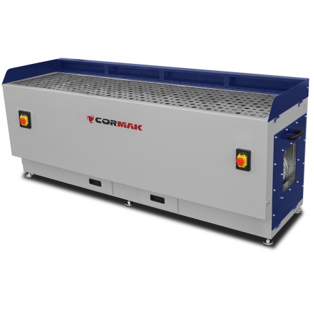 Banco aspirante CORMAK DT2000M per legno e metallo | Tavolo di levigatura con doppio sistema di aspirazione