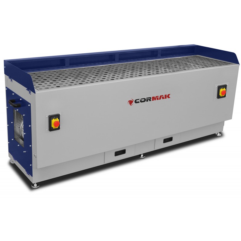 Banco aspirante CORMAK DT2000M per legno e metallo | Tavolo di levigatura con doppio sistema di aspirazione