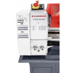 Tornio universale convenzionale CORMAK TYTAN 250x750 PRO 400V con base | CORMAK