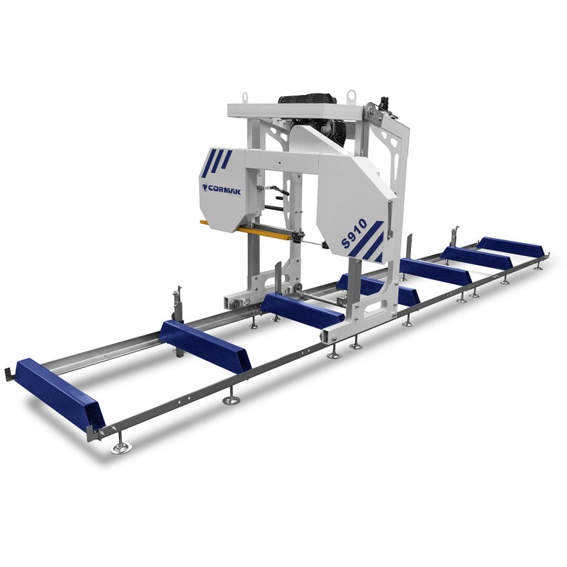 Sega a nastro per legno a benzina CORMAK S910 – Trak portatile professionale 22 HP