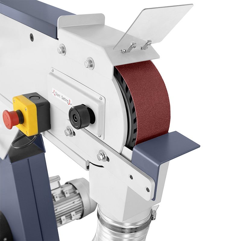 Levigatrice a nastro CORMAK SM75DC con aspirazione industriale | CORMAK