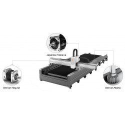Macchina taglio laser fibra CORMAK LF3015GEPR tubi profili | CORMAK