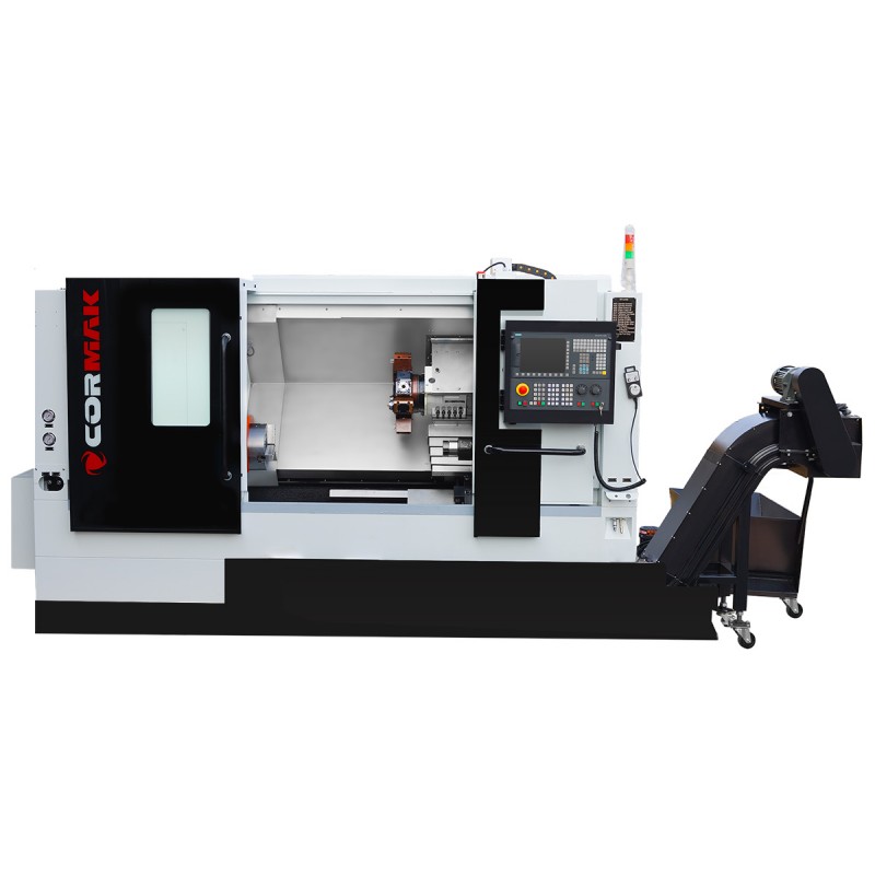 Tornio CNC CORMAK CK7160x1500 con mandrino idraulico 12 utensili SIEMENS SINUMERIK 808D