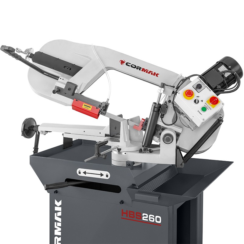 Segatrice a nastro per metallo CORMAK HBS260 braccio 0-60° industriale | CORMAK