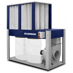 Aspiratore industriale CORMAK DCV8900E+ per polveri e trucioli | CORMAK