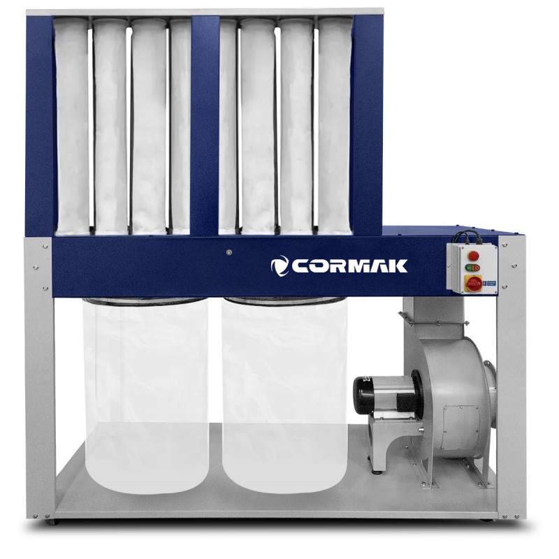 Aspiratore industriale CORMAK DCV8900E+ per polveri e trucioli | CORMAK