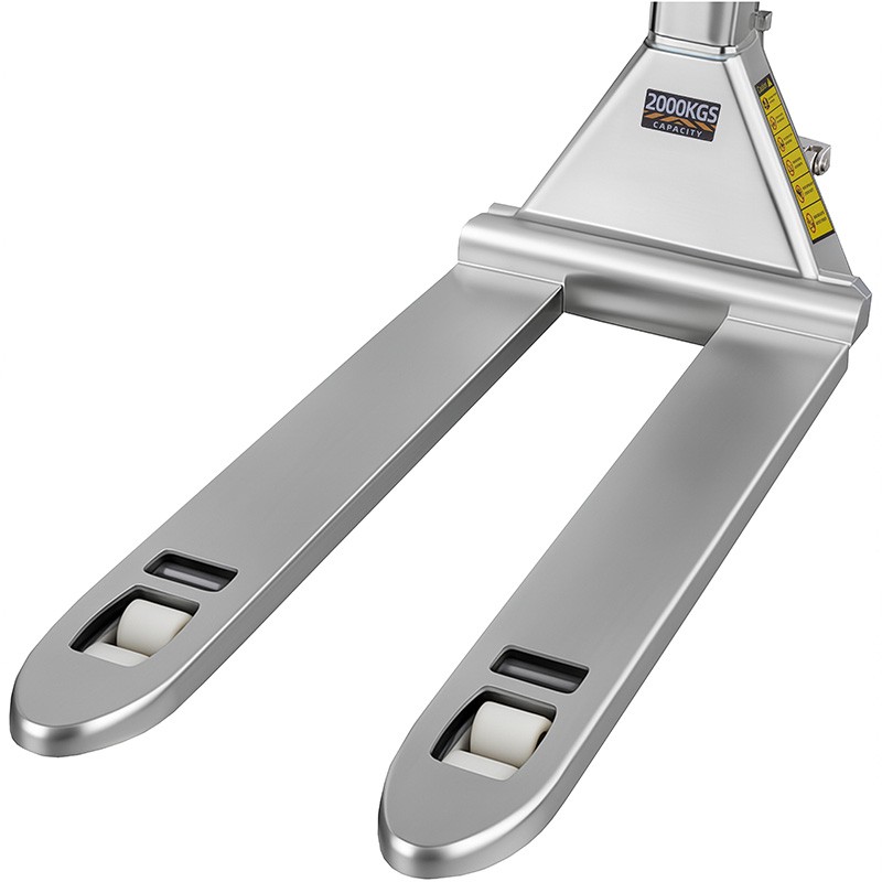 Transpallet in acciaio inossidabile con bilancia elettronica SP2000-304 da 2000 kg (sollevamento e traslazione elettrici)
