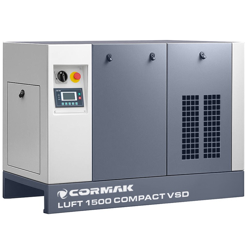 Compressore a vite con essiccatore e inverter CORMAK LUFT 1500 COMPACT 1580L/min 11kW