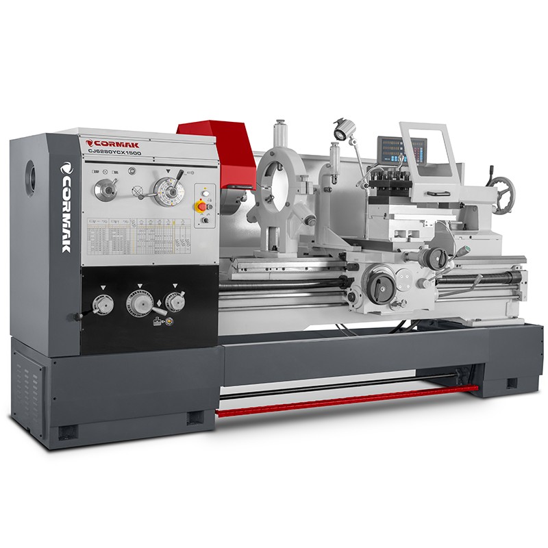 Tornio universale CORMAK 800x1500 con DRO 3 assi, industriale | CORMAK