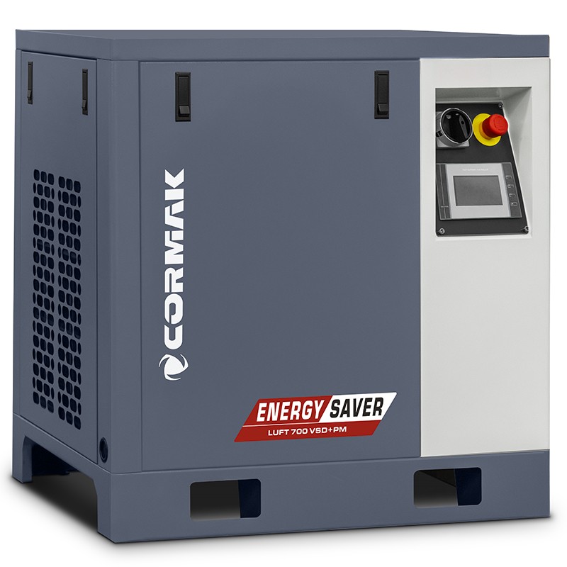 Compressore a vite CORMAK LUFT 700 VSD+PM con essiccatore | CORMAK