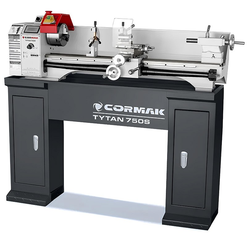 Tornio universale convenzionale CORMAK TYTAN 220x750S VARIO 230V con base | CORMAK