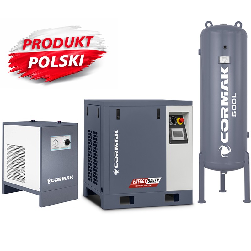 Compressore a vite CORMAK LUFT 700 VSD+PM con essiccatore | CORMAK