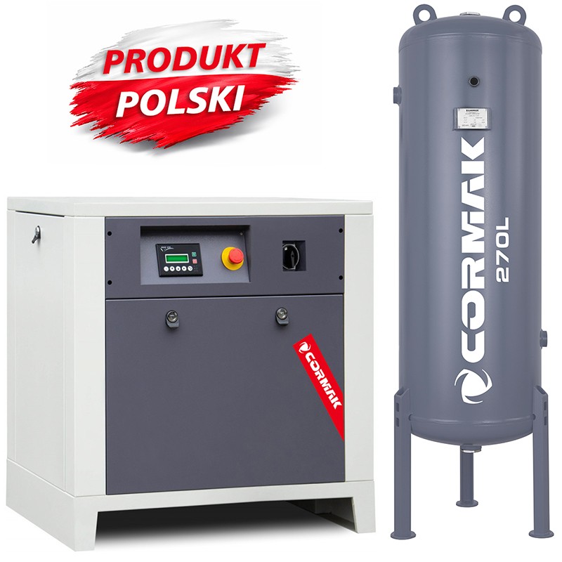 Compressore a vite CORMAK LUFT 700 con serbatoio 270L | CORMAK