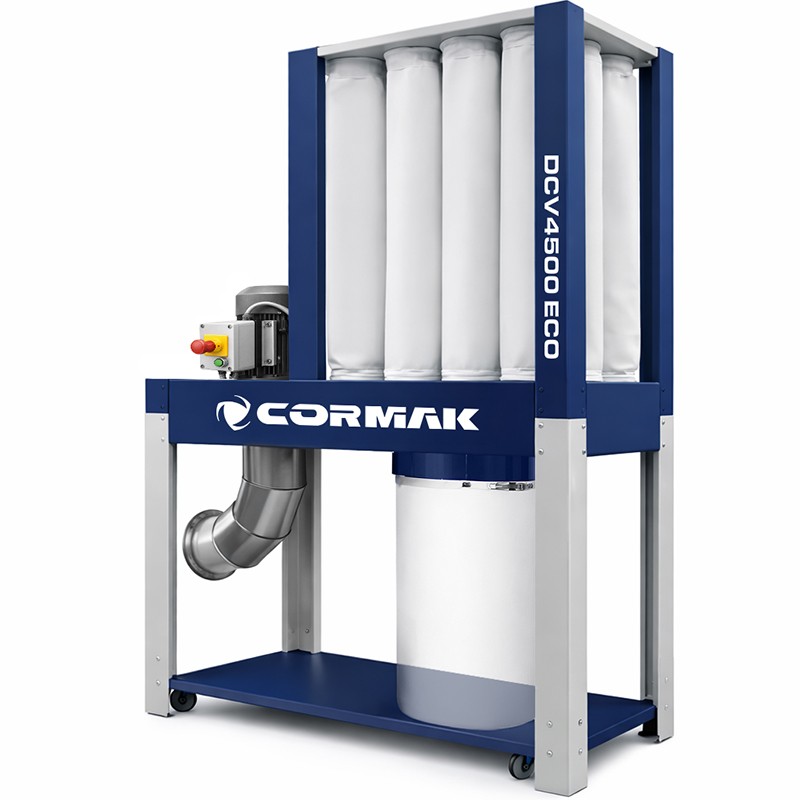 Estrattore industriale di polveri e trucioli CORMAK DCV4500E | CORMAK