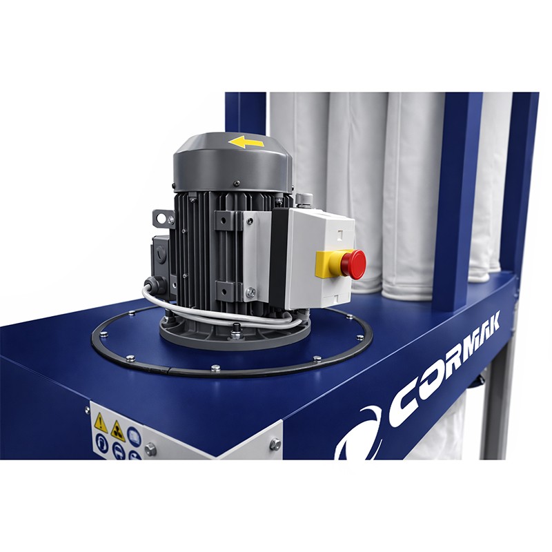 Estrattore industriale di polveri e trucioli CORMAK DCV4500E | CORMAK