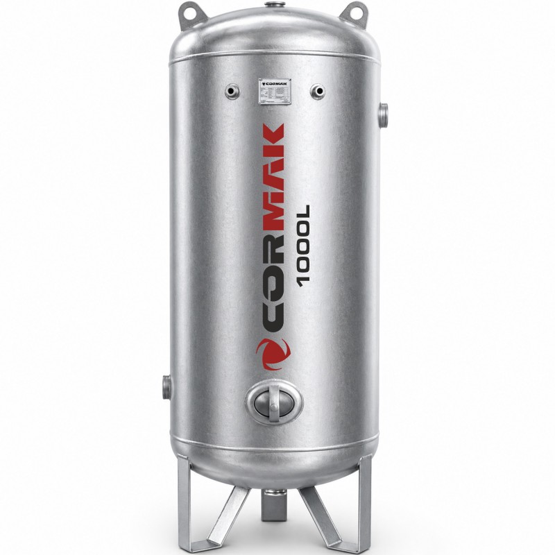 Serbatoio aria zincato CORMAK 1,000L 11bar | CORMAK