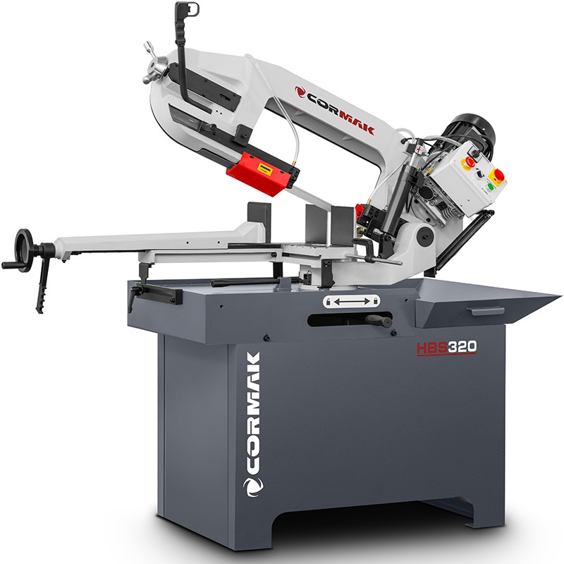 Segatrice a nastro per metallo CORMAK HBS320 taglio -45°/+60° 44/88m/min | CORMAK