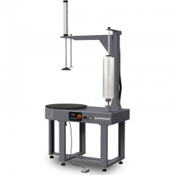 Avvolgitrice semiautomatica per pacchi e cartoni con film estensibile CORMAK O-900 | CORMAK