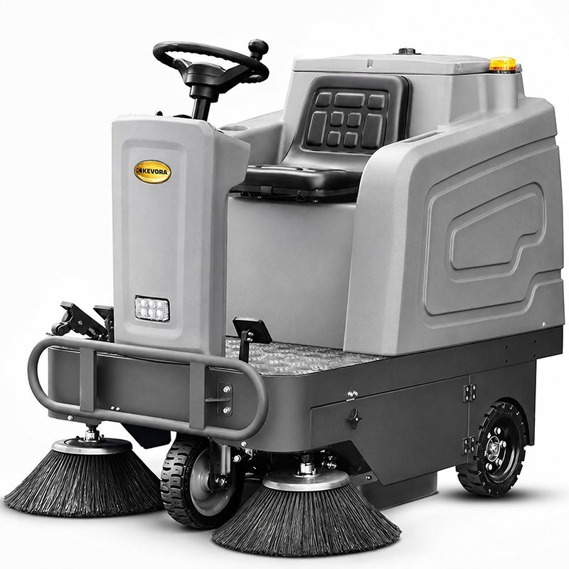 Spazzatrice elettrica semovente con sedile | CORMAK