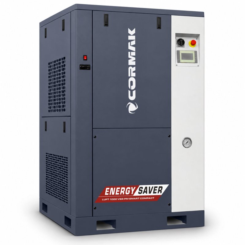 Compressore a vite con essiccatore CORMAK LUFT 1000 VSD+PM COMPACT SMART 7.5kW - 950L/min