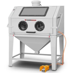 Sabbiatrice da banco cabina 450 L - apertura superiore