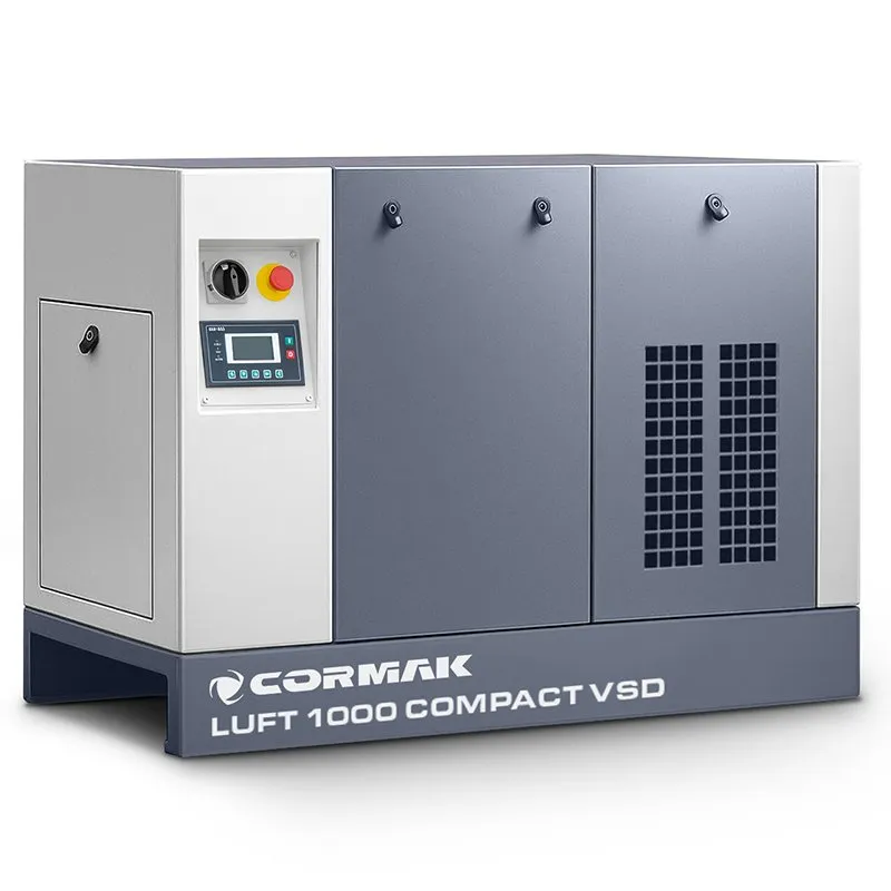 Compressore a vite con essiccatore e inverter CORMAK LUFT 1000 VSD COMPACT 950L/min 7.5kW