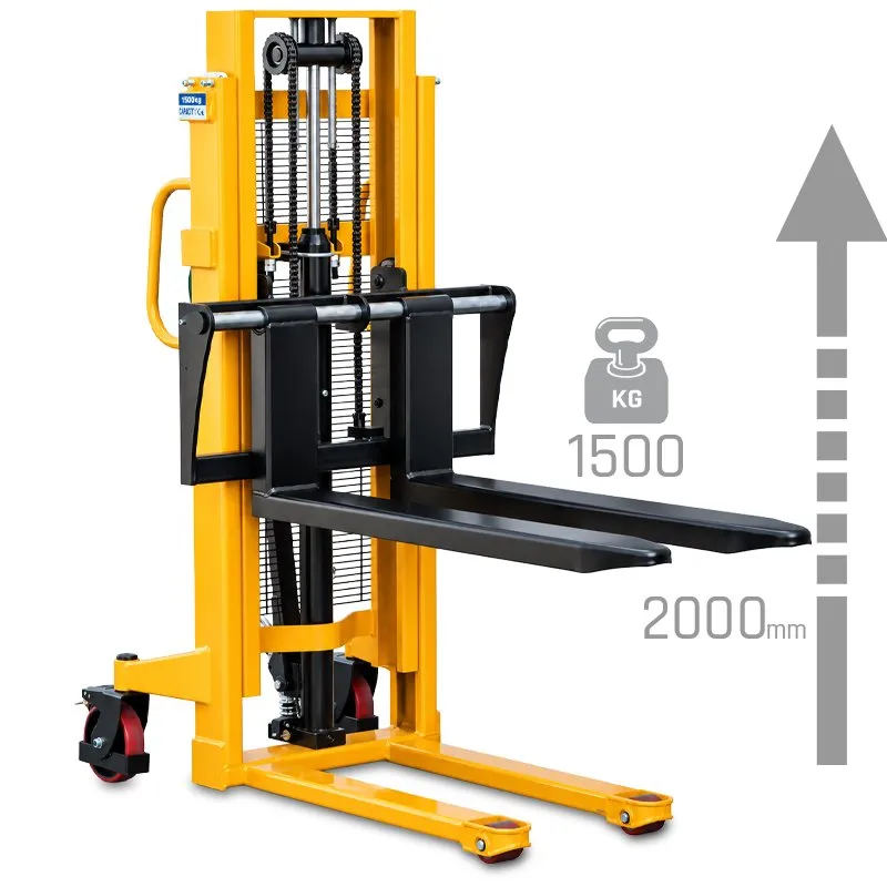 Impilatore manuale a montante per pallet CORMAK WRHS 1020 (portata 1.000kg, sollevamento 2.000mm)