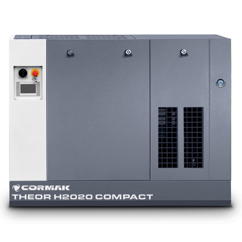 Compressore a vite alta pressione 22kW - 20bar CORMAK THEOR H2020 COMPACT con essiccatore e serbatoio 1000L | CORMAK