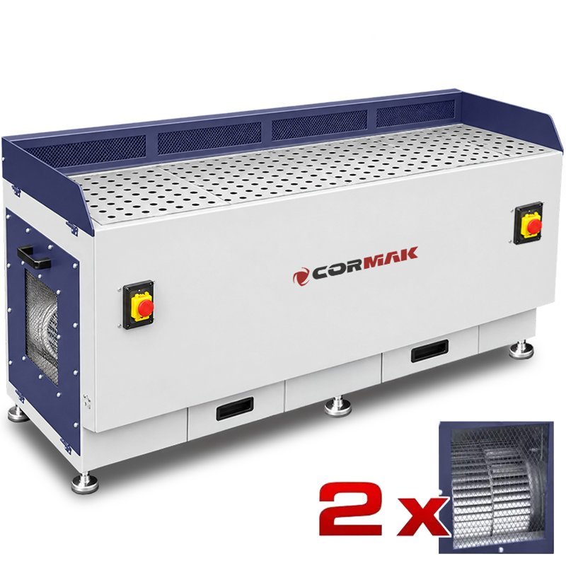 Banco aspirante levigatura metallo CORMAK DT2200M | CORMAK