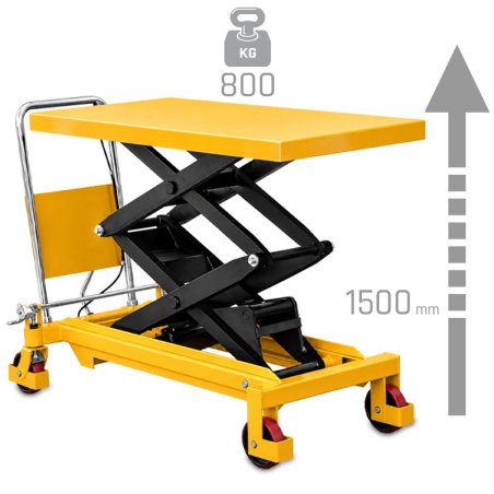 Carrello con piattaforma a forbice TA8015 (portata 800 kg, sollevamento 1500 mm)
