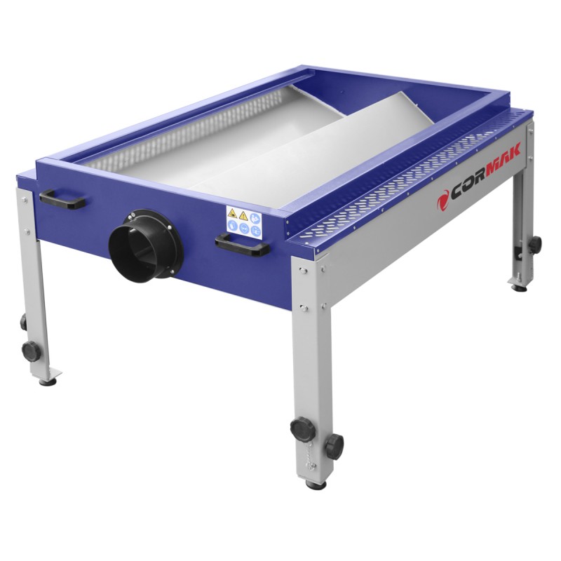 Banco aspirante CORMAK DT1500W per levigatura del legno | Postazione professionale con filtrazione